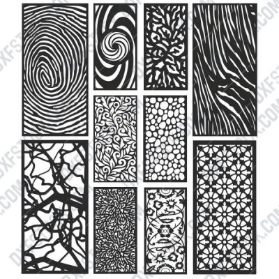 Panels Patterns And Scenes Decorative DXF SVG CDR EPS PNG AI P008 - DXF ...