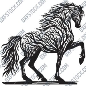 Tree Horse DXF File