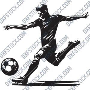 Football Player DXF File