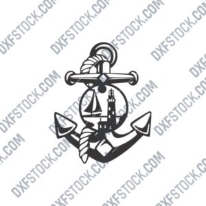 Panel Anchor DXF File for CNC Machines